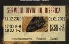 Serviciu divin în Biserică – 31.12.2020