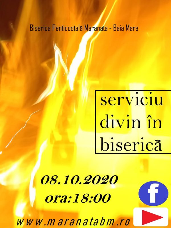 Serviciu divin în Biserică - 08.10.2020