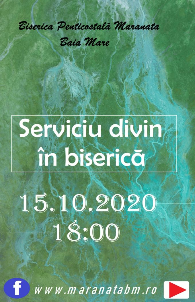 Serviciu divin în biserică 15.10.2020 / ora 18:00