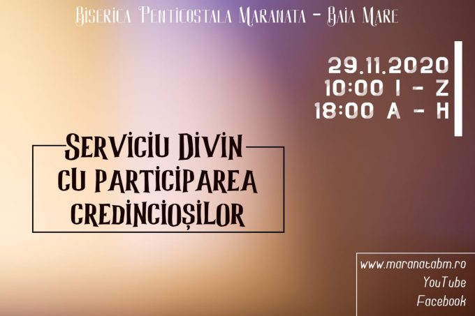 Serviciu divin cu participarea credinciosilor