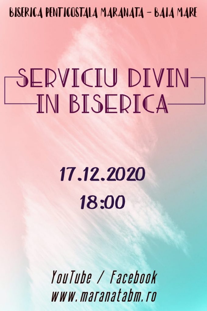 Serviciu divin în Biserică - 17.12.2020