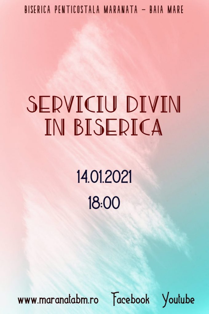 Serviciu divin în biserică - 14.01.2021