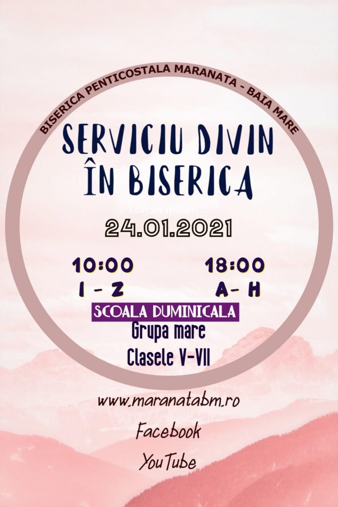 Serviciu divin în biserică 24.01.2021