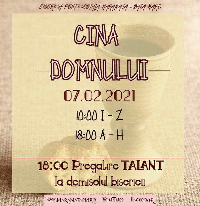 Cina Domnului - 07.01.2021