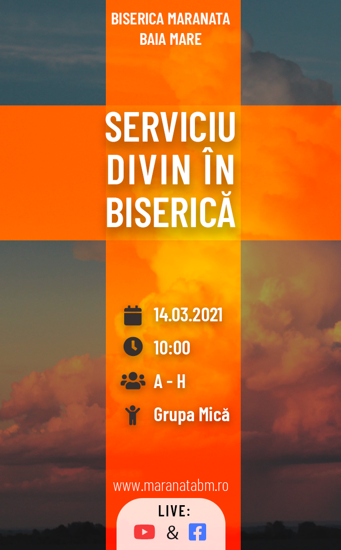 Serviciu divin în biserică - 14.03.2021