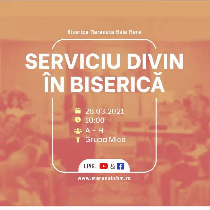 Serviciu divin în biserică - 28.03.2021