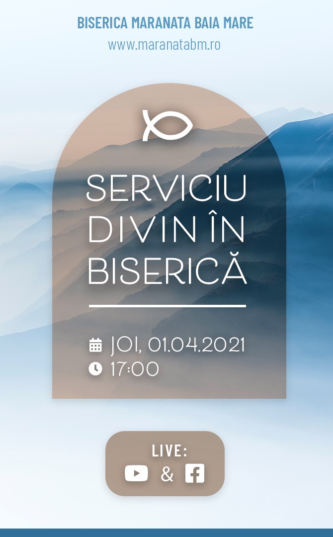 Serviciu divin în biserică - 01.04.2021