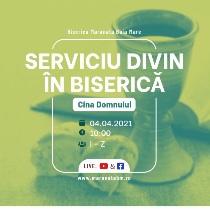 Serviciu divin în biserică - 04.04.2021